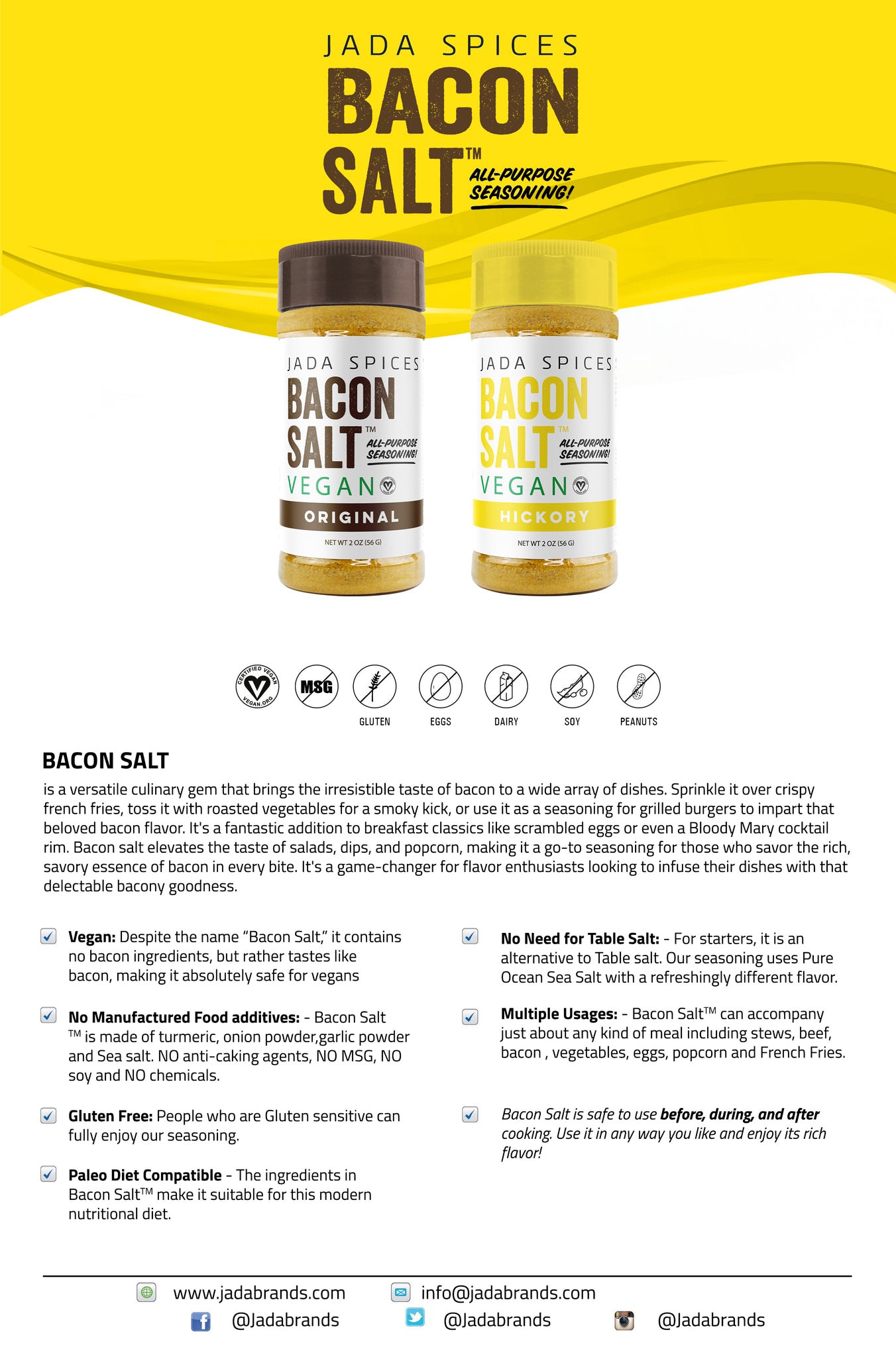 Hickory Bacon Salt - Bacon Flavored Seasoning